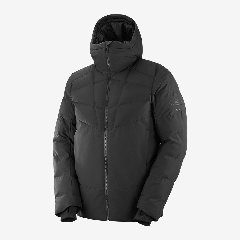 Salomon Singapore Mens Ski Jackets - SNOWSHELTER Black | 54902-MJCV